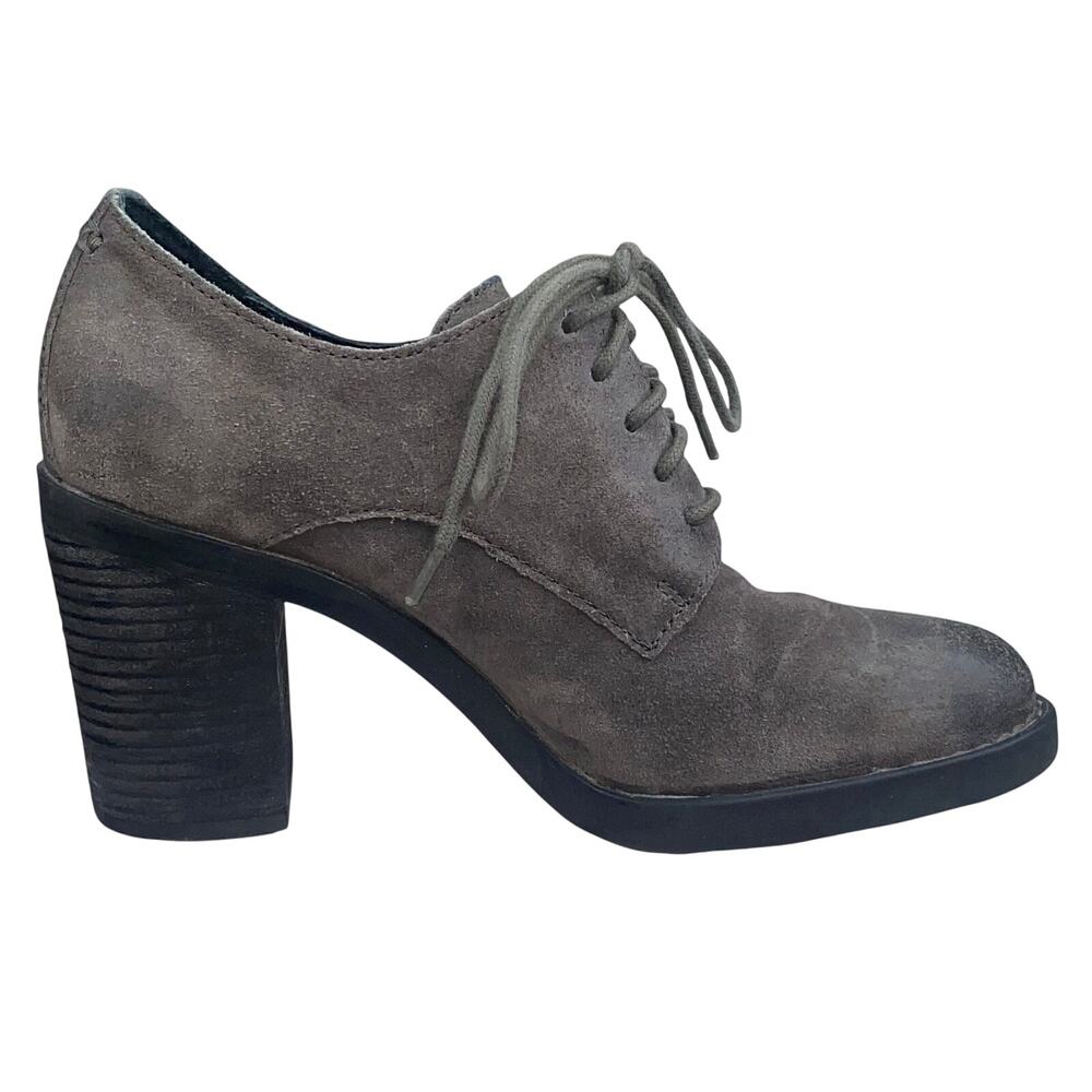 Born Women’s Jolene Grey Suede Distressed Oxford Heels Size US 8.5